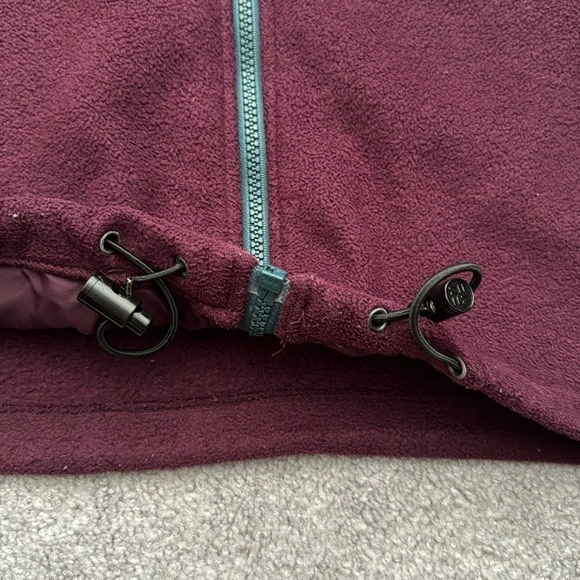COLUMBIA Purple and Green Full Zip Long Sleeves Fleece Pullover in XL - Picture 13 of 14